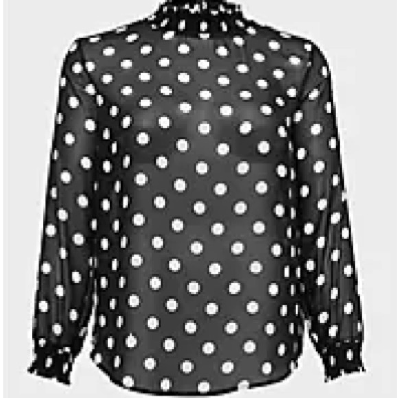 Torrid Chiffon Smocked Mock Neck Blouse - Picture 2 of 6